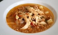 Red Pepper and Spicy Chicken Soup